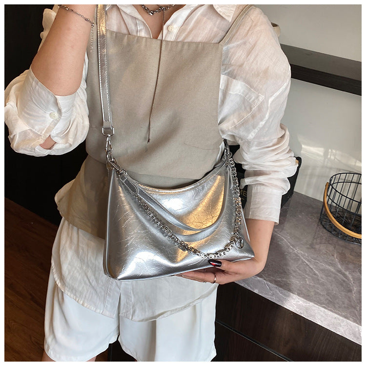 Women's Simple High-grade Underarm Fashion Trend Chain Large Capacity Temperamental Women's Shoulder Bag