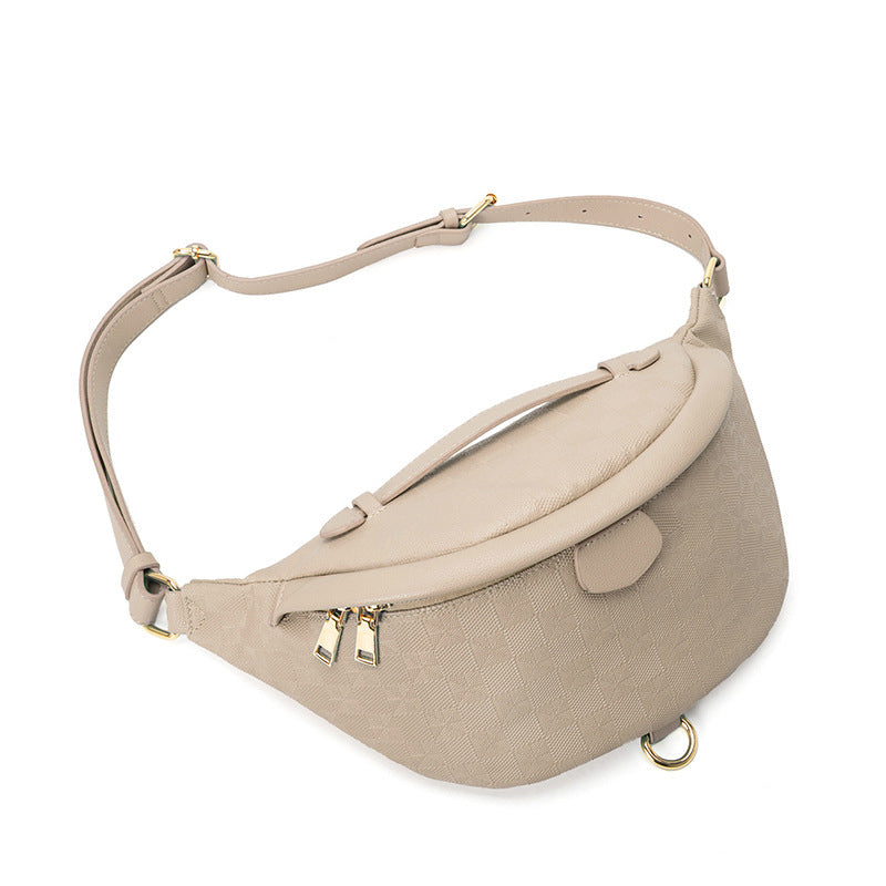 Women's & Men's & Fashion Embossing Back Large Capacity Waist Packs