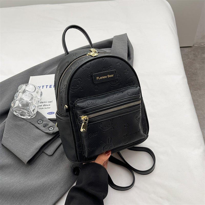 Graceful Cute Bear Printed Trendy Fashion Backpacks