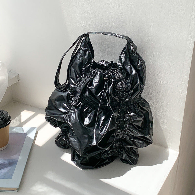 Personalized Drawstring Cloud Irregular Underarm High Shoulder Bags