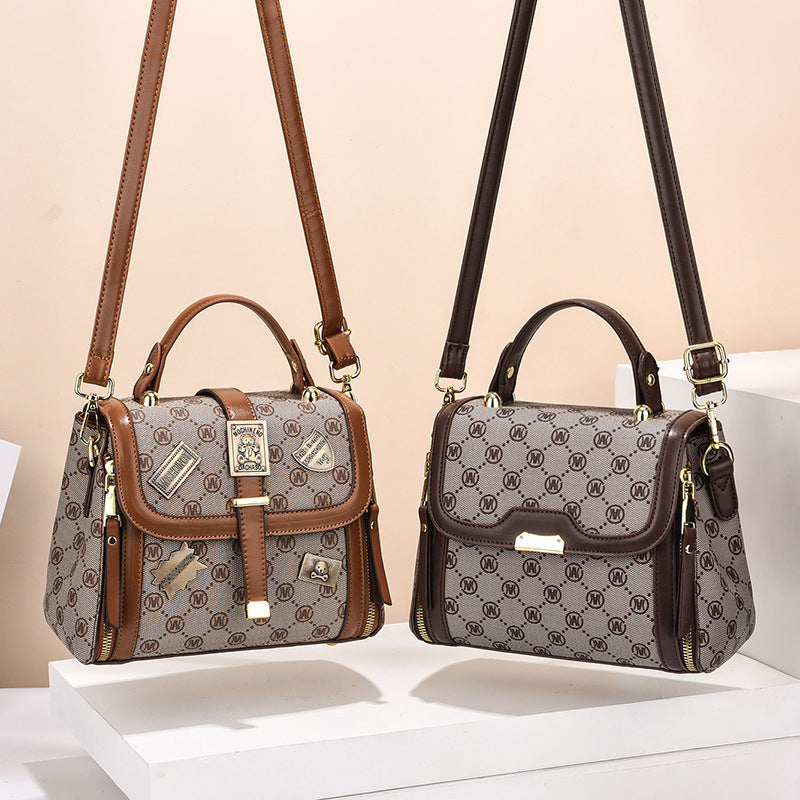 Women's Advanced Texture Western Style Vintage Printed Shoulder Bags