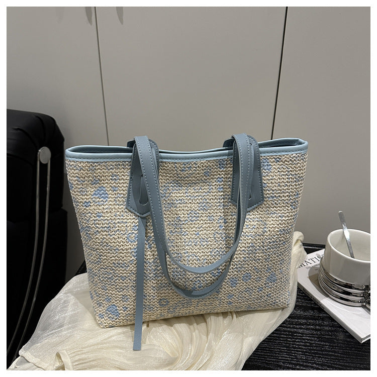 Korean Style Printed Woven Texture Leisure Bags
