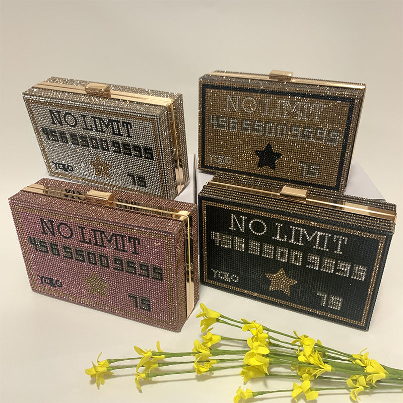 Fashion Diamond Clutch Personality Rhinestone Single Evening Bags