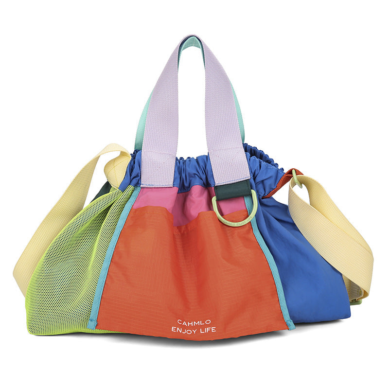 Women's Dopamine Color Matching Portable Dumpling Fashion Bags