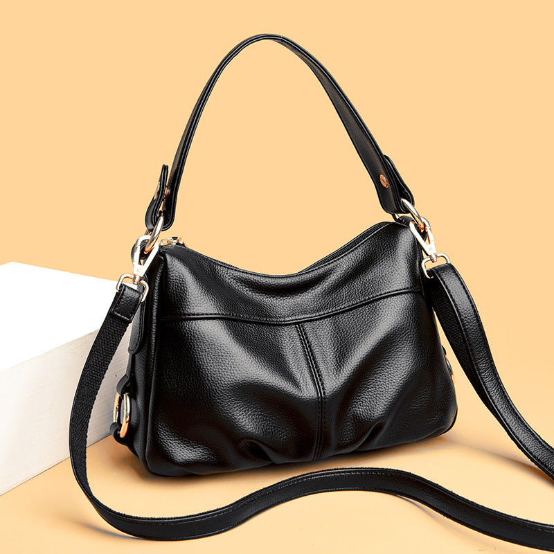 New Slouchy Stylish Textured Mom Simple Women's Messenger Bag