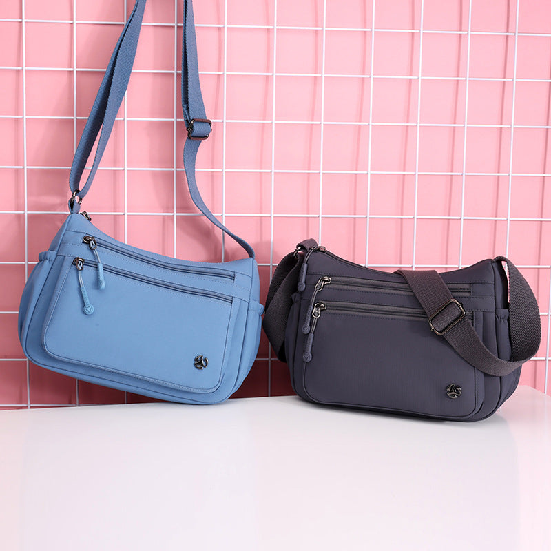 Fashion Mom Nylon Cloth Simple Lightweight Zipper Large Bags