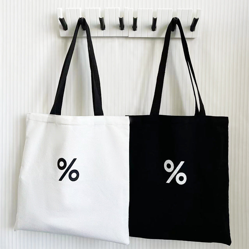 Creative Simple Canvas Large Capacity Portable Female Daily Bags