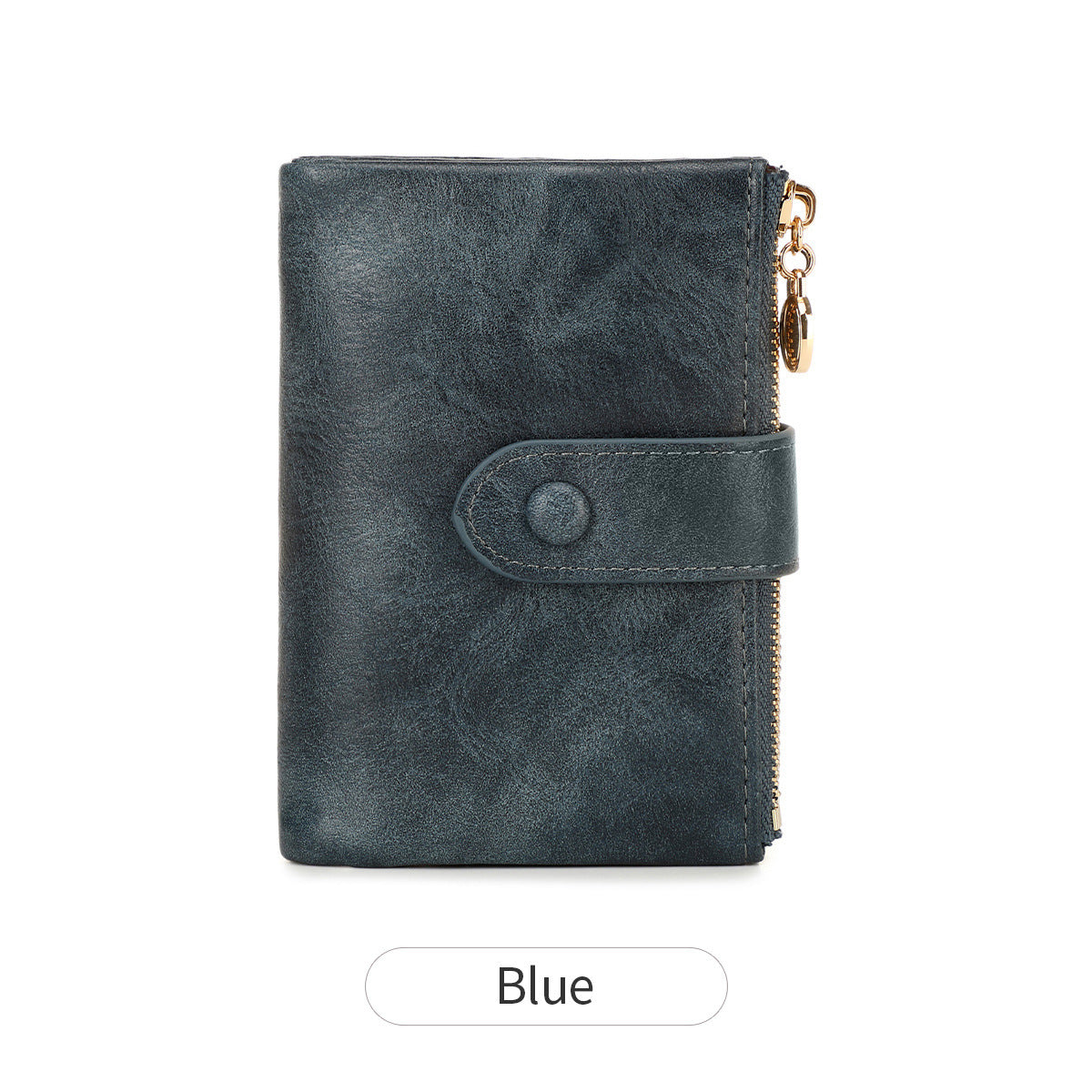Women's Color Double Zipper Off Short Style Ladies Wallet