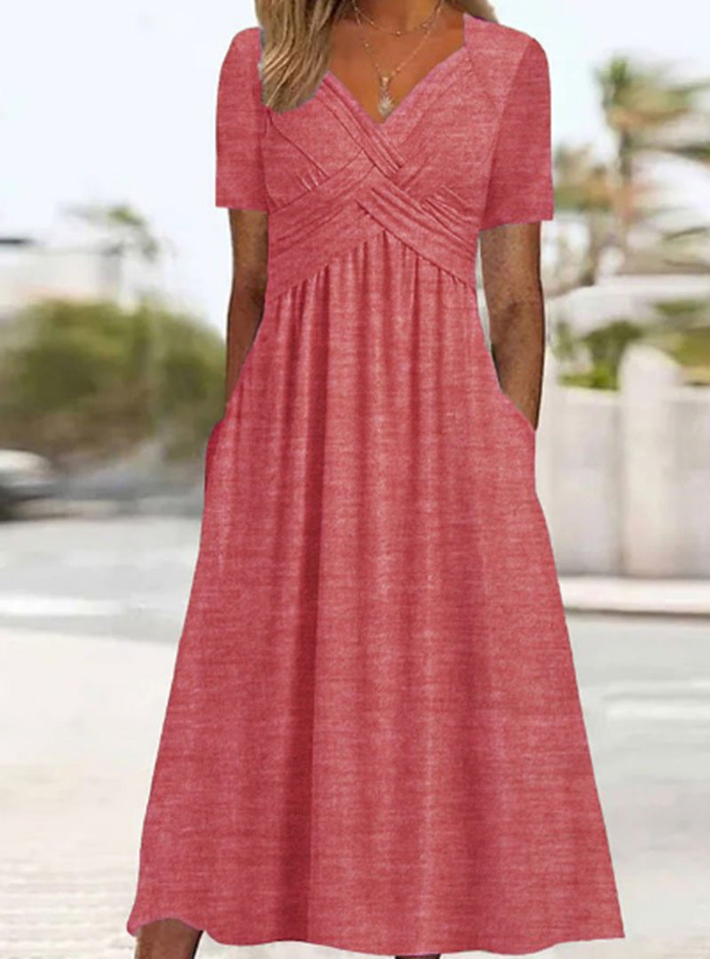 Women's Autumn Solid Color Sleeve Special Dress Dresses
