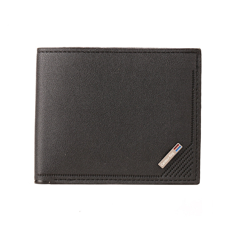 Men's Short Green Zipper Personality Versatility Integrated Men's Wallet