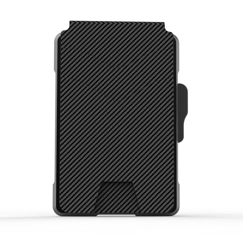 Men's Leather Metal Automatic Pinball Credit Business Card Holder