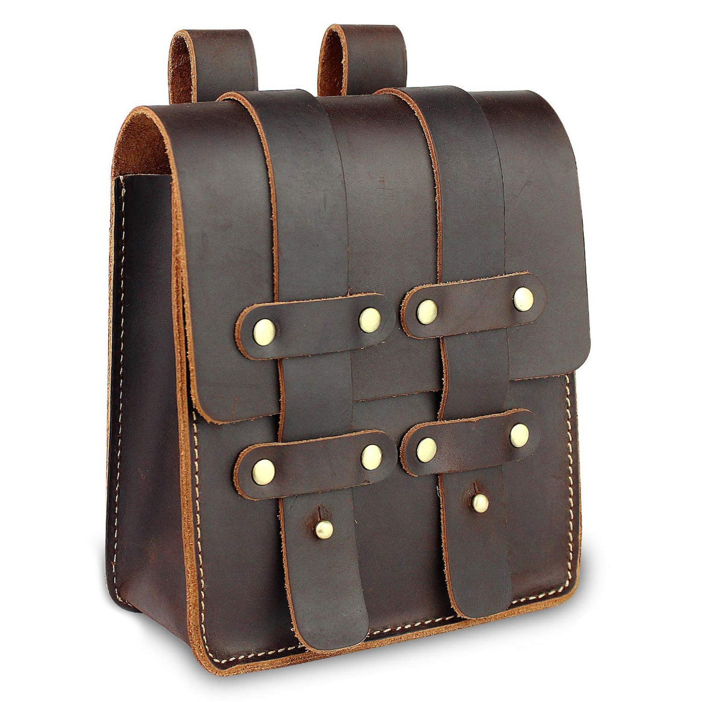 Women's & Men's & Pants Pannier Crazy Horse Genuine Men's Waist Packs