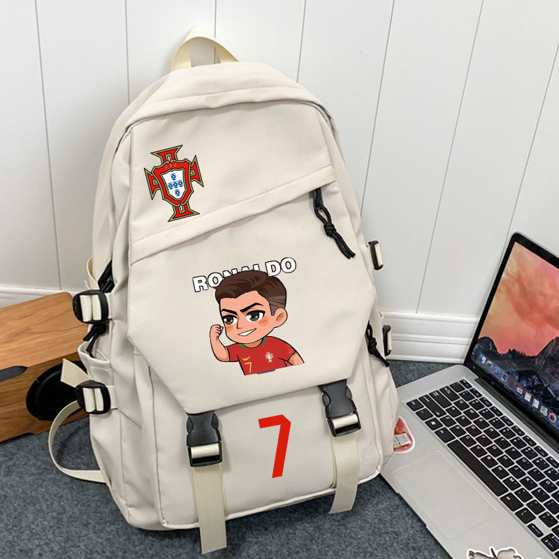 Women's & Men's & Cristiano Football Peripheral High Primary Backpacks