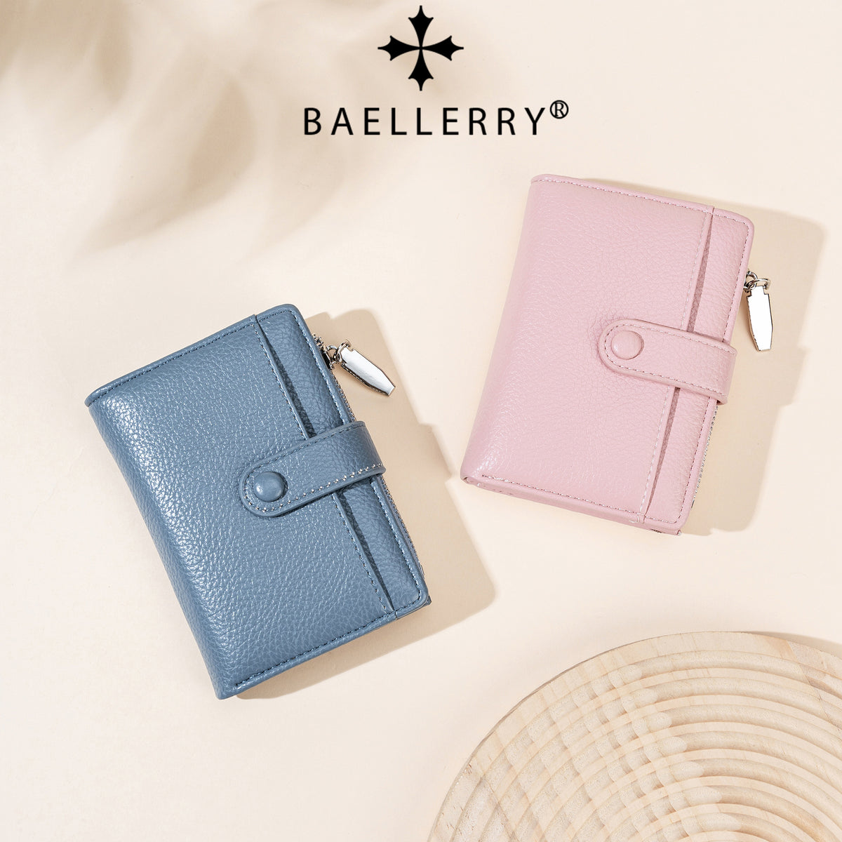 Women's Short Multiple Slots Solid Color Fashion High-grade Ladies Wallet