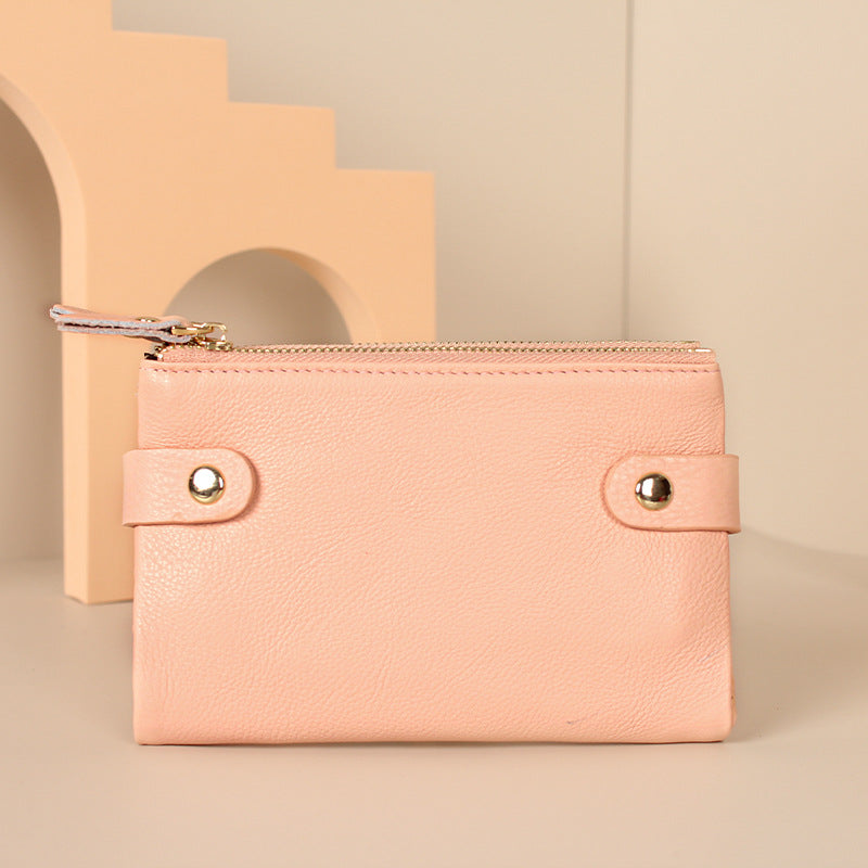 Genuine Leather First Layer Cowhide Korean Purses