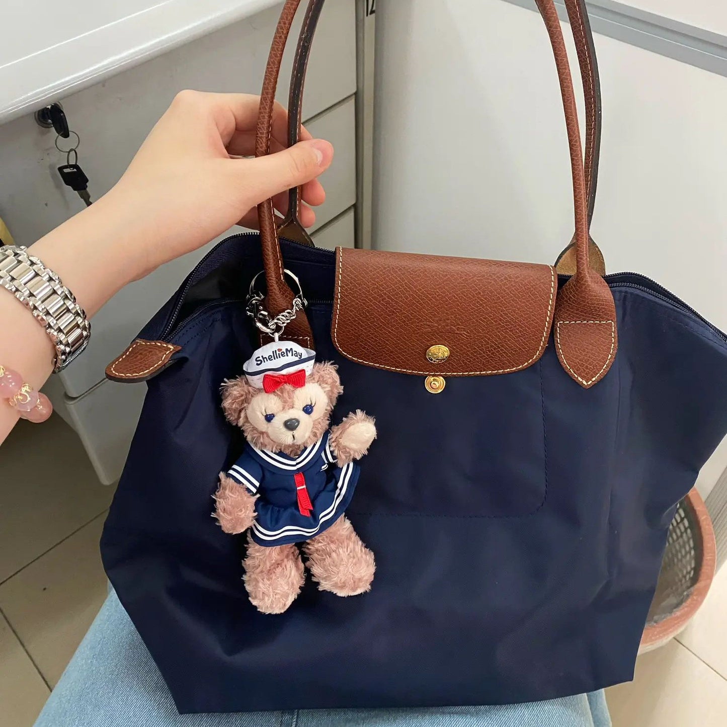 Women's Nylon Dumpling Embroidered Large Capacity Totes Shoulder Bags