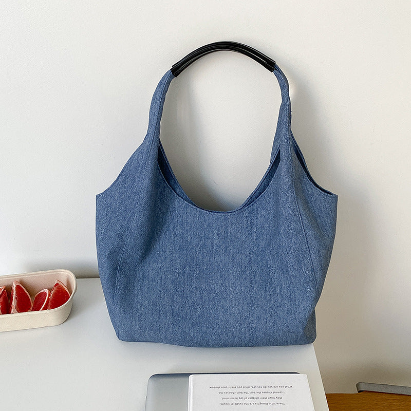 Women's Fashion Simple Commute Style Large Capacity Tote Bags