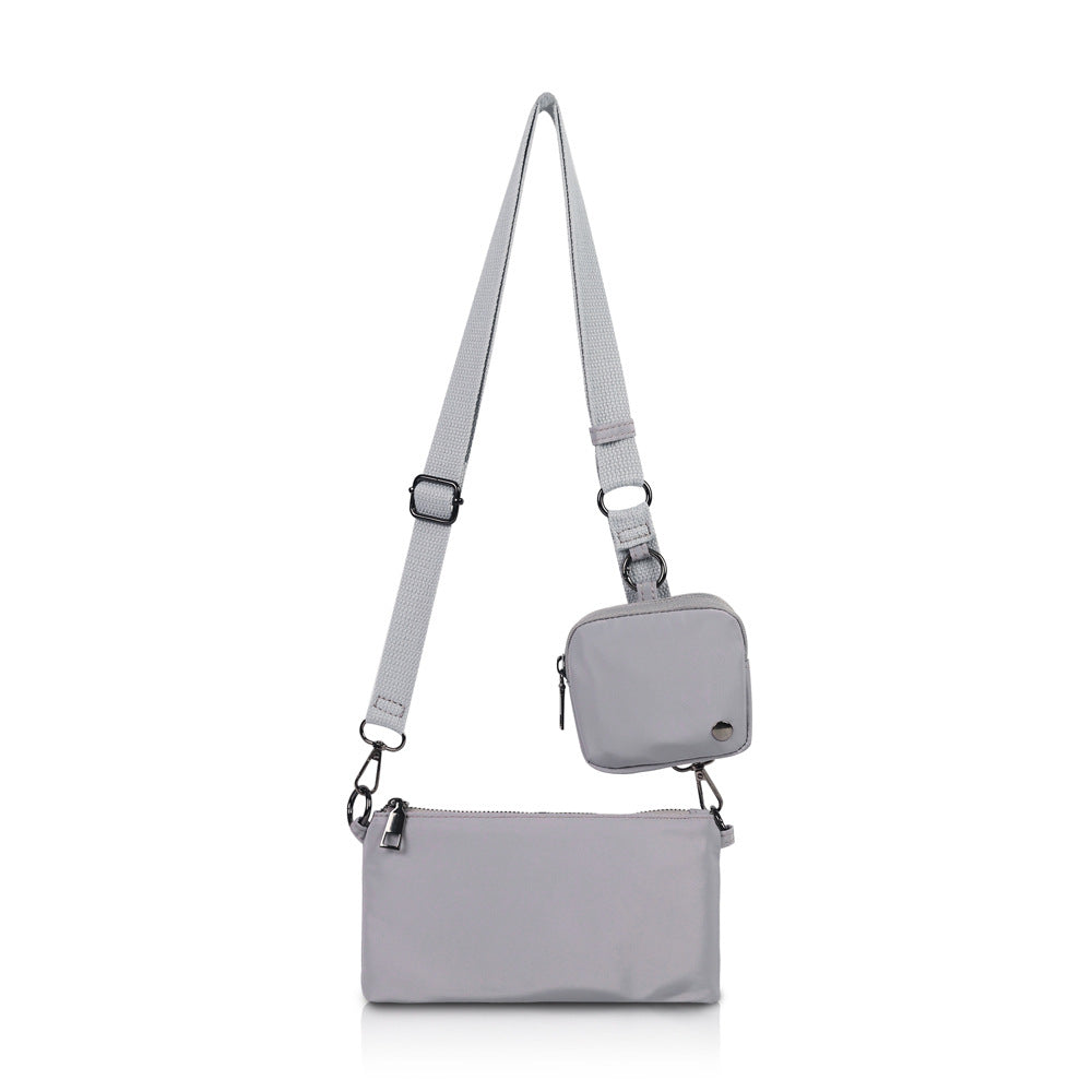 Solid Color Simple Double Daily Commuter Women's Messenger Bag