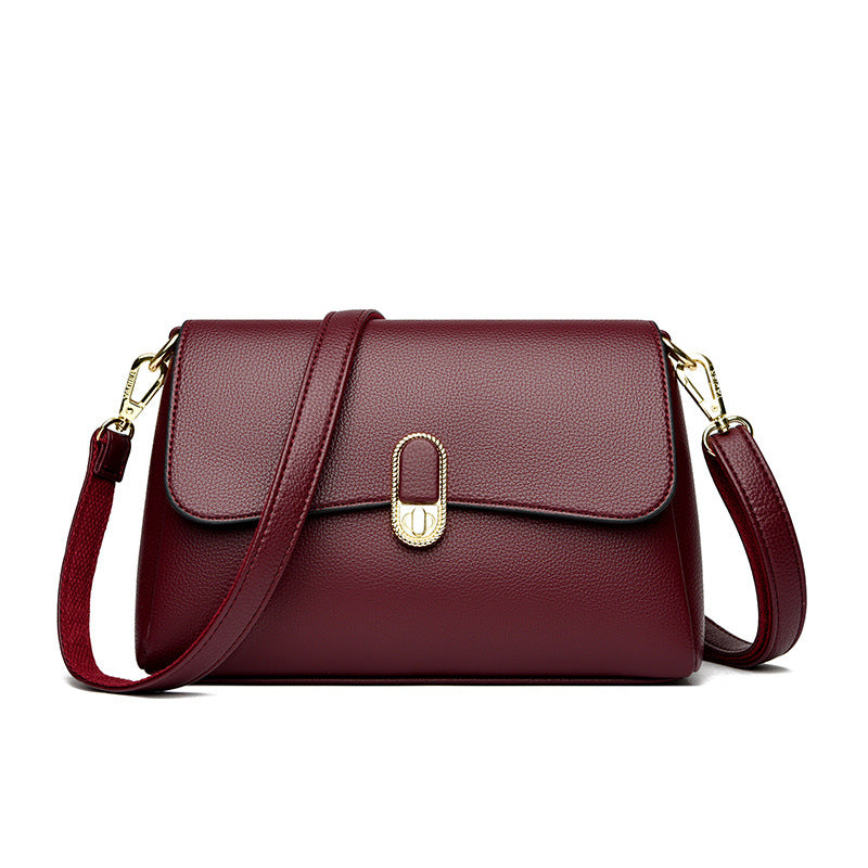 Women's Beautiful Fashion Soft Leather Mother Shoulder Bags