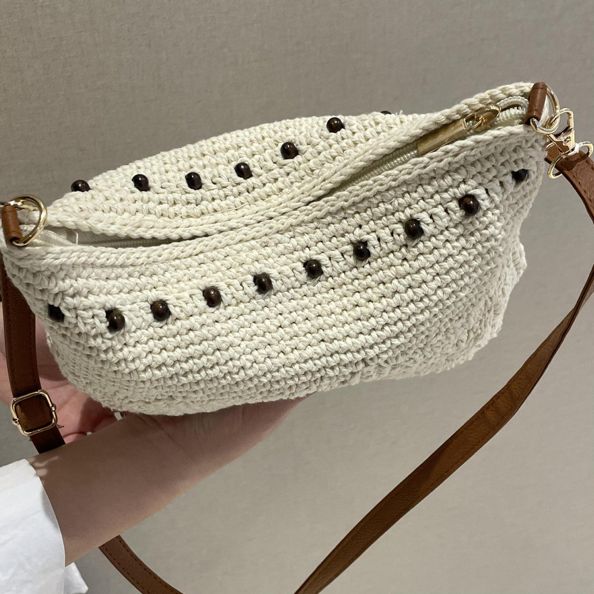 Women's Summer Cotton Thread Woven Large Capacity Ethnic Style Seaside Bags