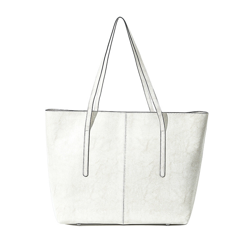 Women's Genuine Leather Western Style Texture Large Bags