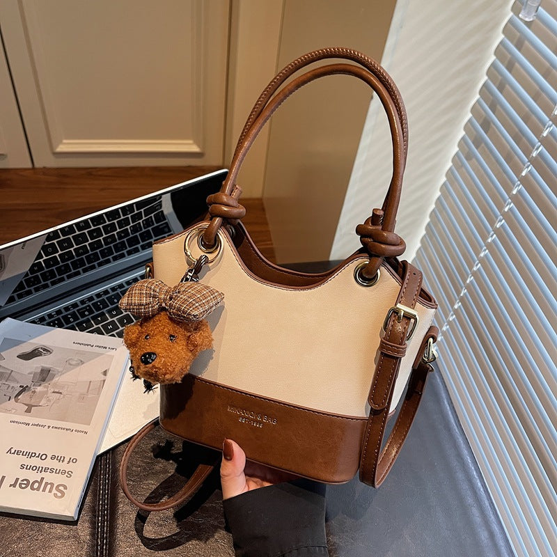 Winter Stitching Portable Commuter High Sense Women's Shoulder Bag