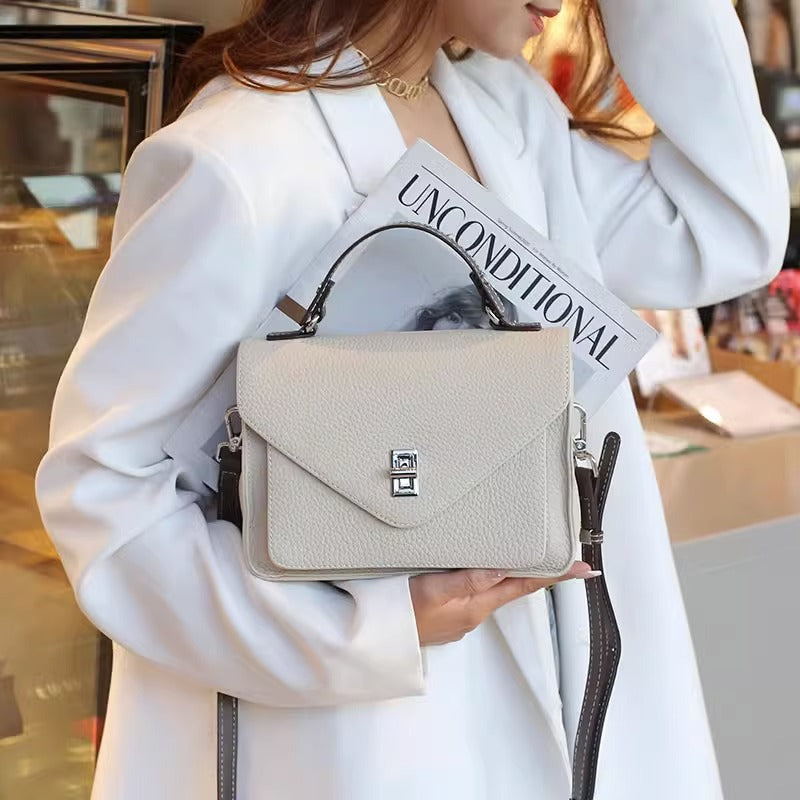 Women's Genuine Leather Commuter Summer French Handbags