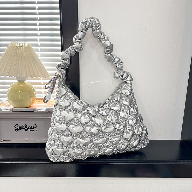 Women's Design Underarm Personalized Commuter Pleated Cloud Shoulder Bags