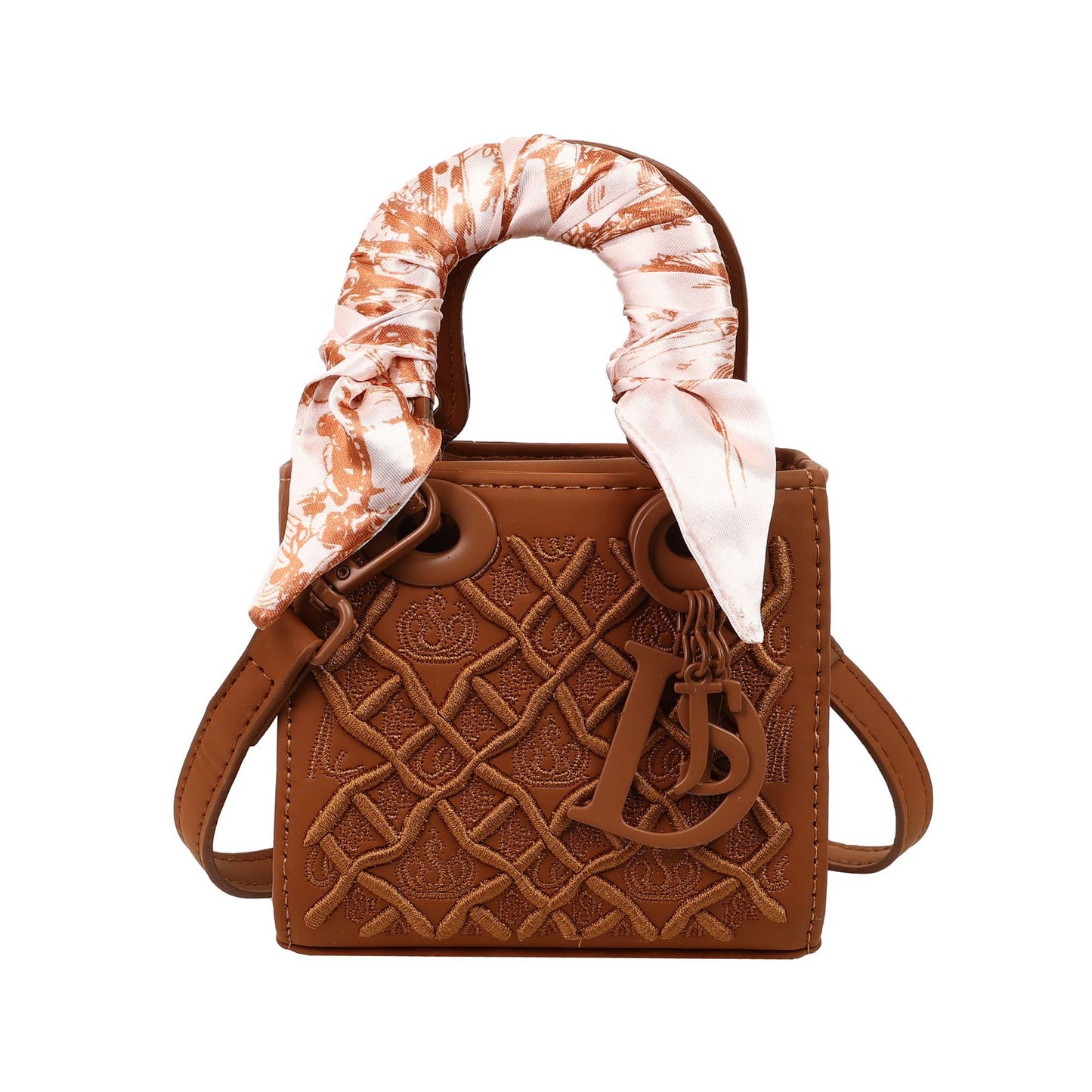 Women's Embroidered Mini Diana High-grade Fashion Silk Shoulder Bags