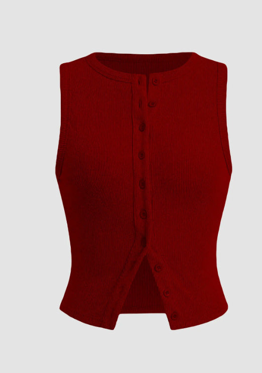 Women's Summer Slim Fit Sleeveless Waistcoat Vests