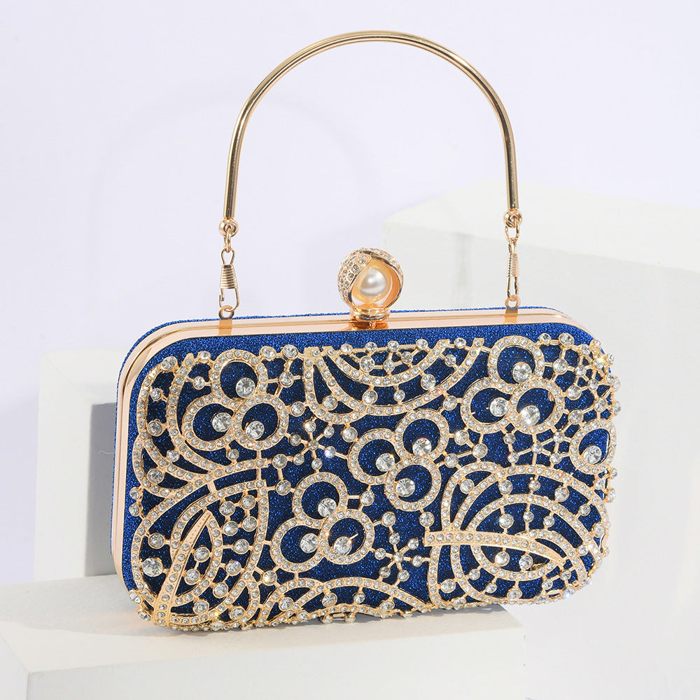 Women's Diamond Vintage Banquet Clutch Formal Dress Evening Bags