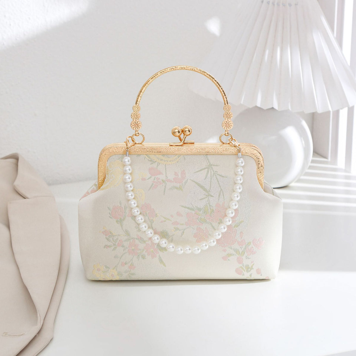 Silk Style Embroidery Han Clothing Summer Chain Dumpling Floral Women's Shoulder Bag
