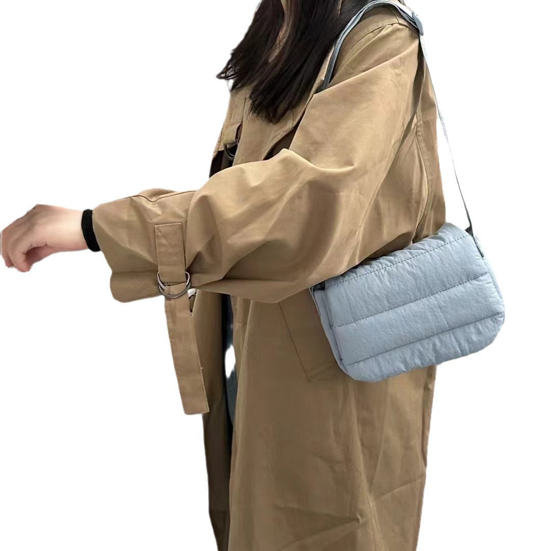 Commuter Minimalist Area Polyester Flap Quilted Crossbody Bags