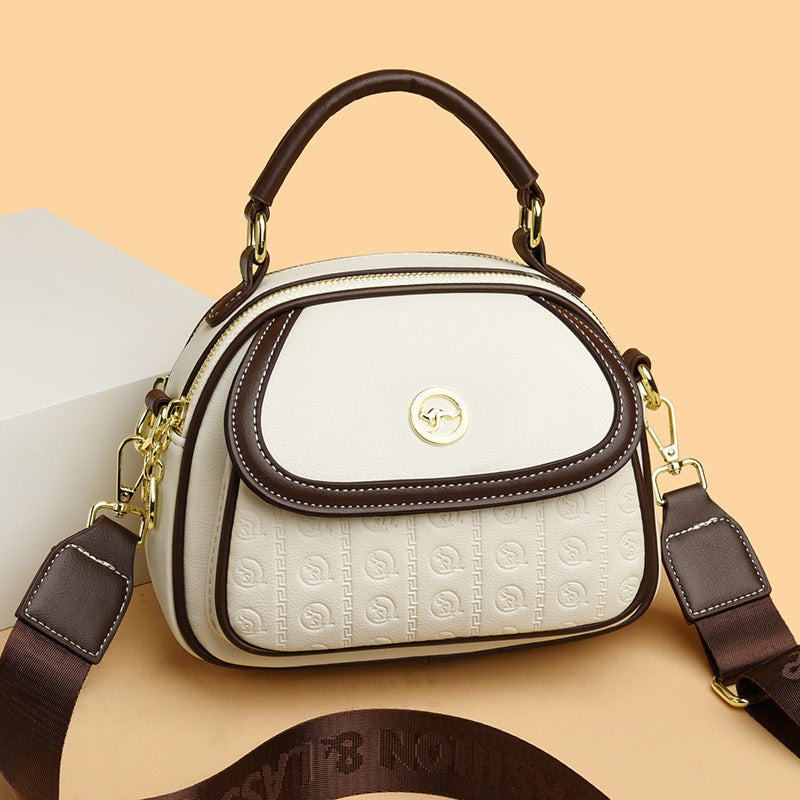 Women's Fashion Contrast Color Versatile Large Capacity Crossbody Bags