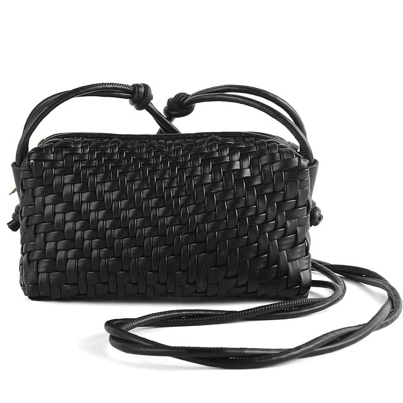 New Slouchy Color Matching Woven Tide Women's Messenger Bag