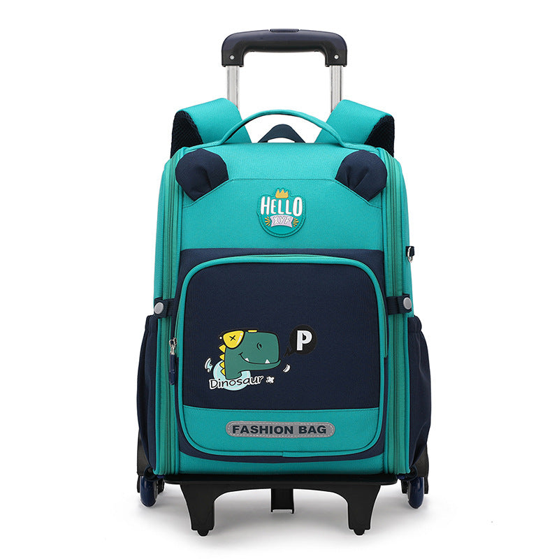 Children's Large Capacity Boys Two-wheel Six-wheel Primary Elementary School Students' Schoolbags