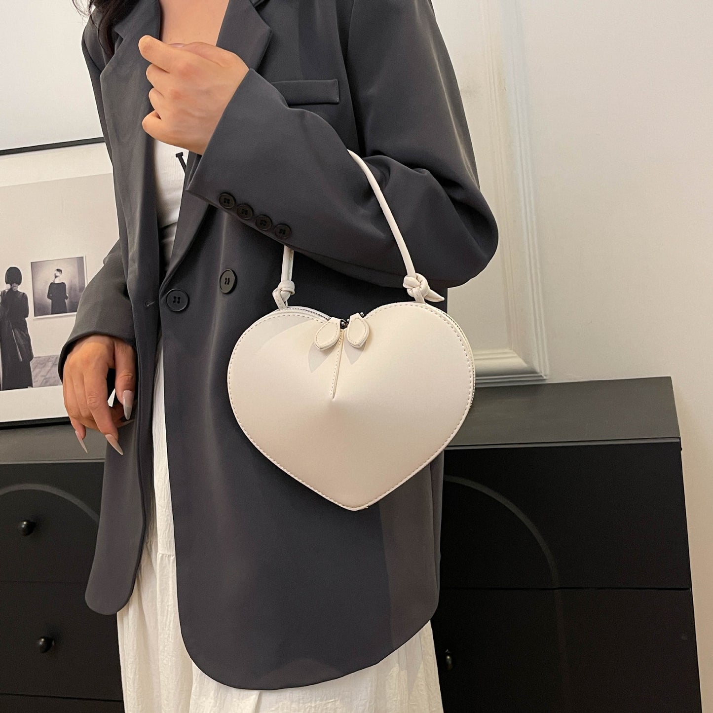 Female Mori Style Soft Shiny Surface Crossbody Bags