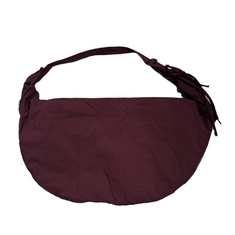 Women's Large Capacity Niche Minimalist Quilted Nylon Crossbody Bags