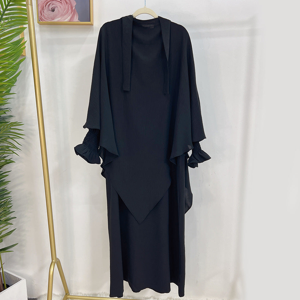 Turkey Solid Color Dress With Headscarf Dresses