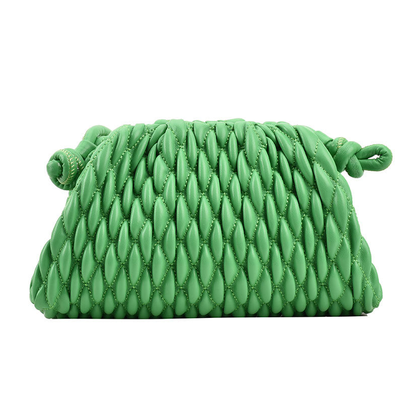 Pleated Cloud Spring Fashion Dumpling Clip Shoulder Bags