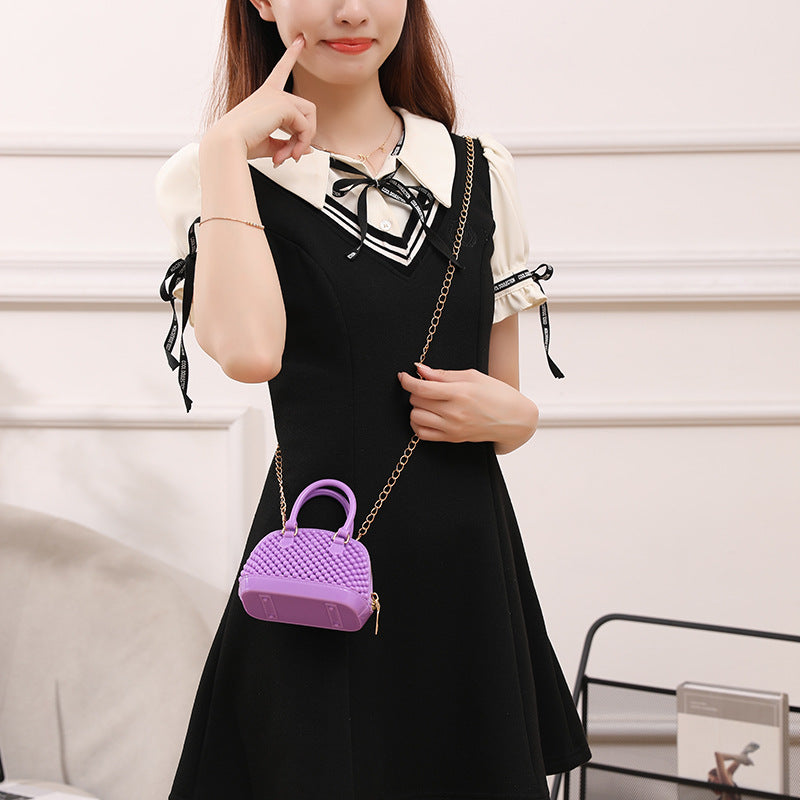 Mini Korean Style Fashion Shell Hollow Women's Handbag
