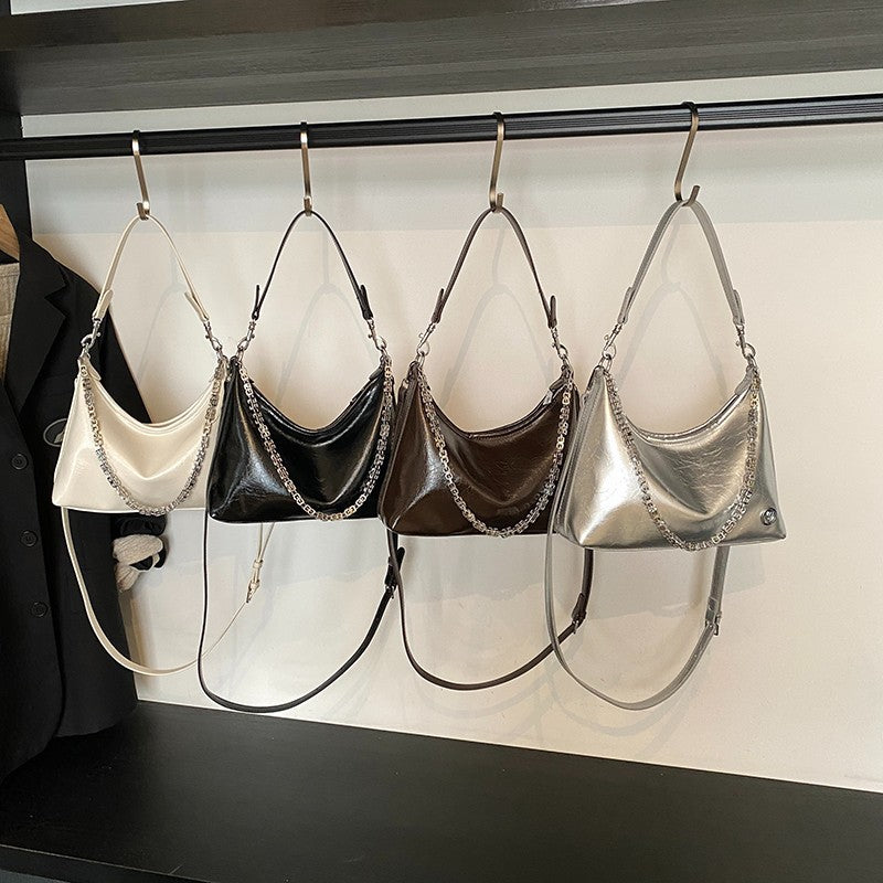 Women's Simple High-grade Underarm Fashion Trend Chain Large Capacity Temperamental Women's Shoulder Bag
