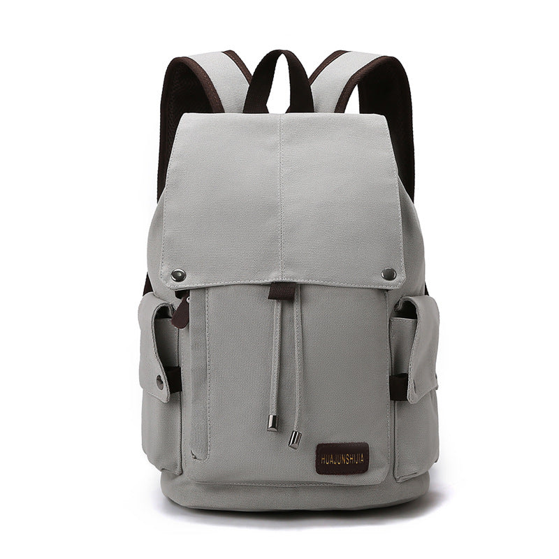 Men's Capacity High-grade Simple Solid Color Early Backpacks