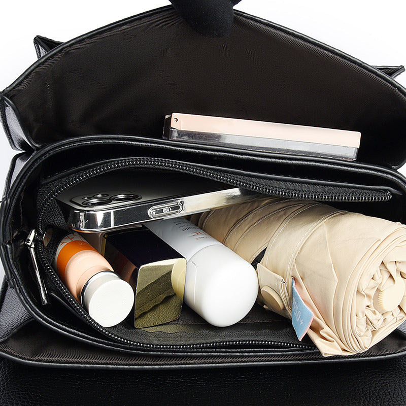 Women's Kelly Fashion Crocodile Pattern Korean Handbags