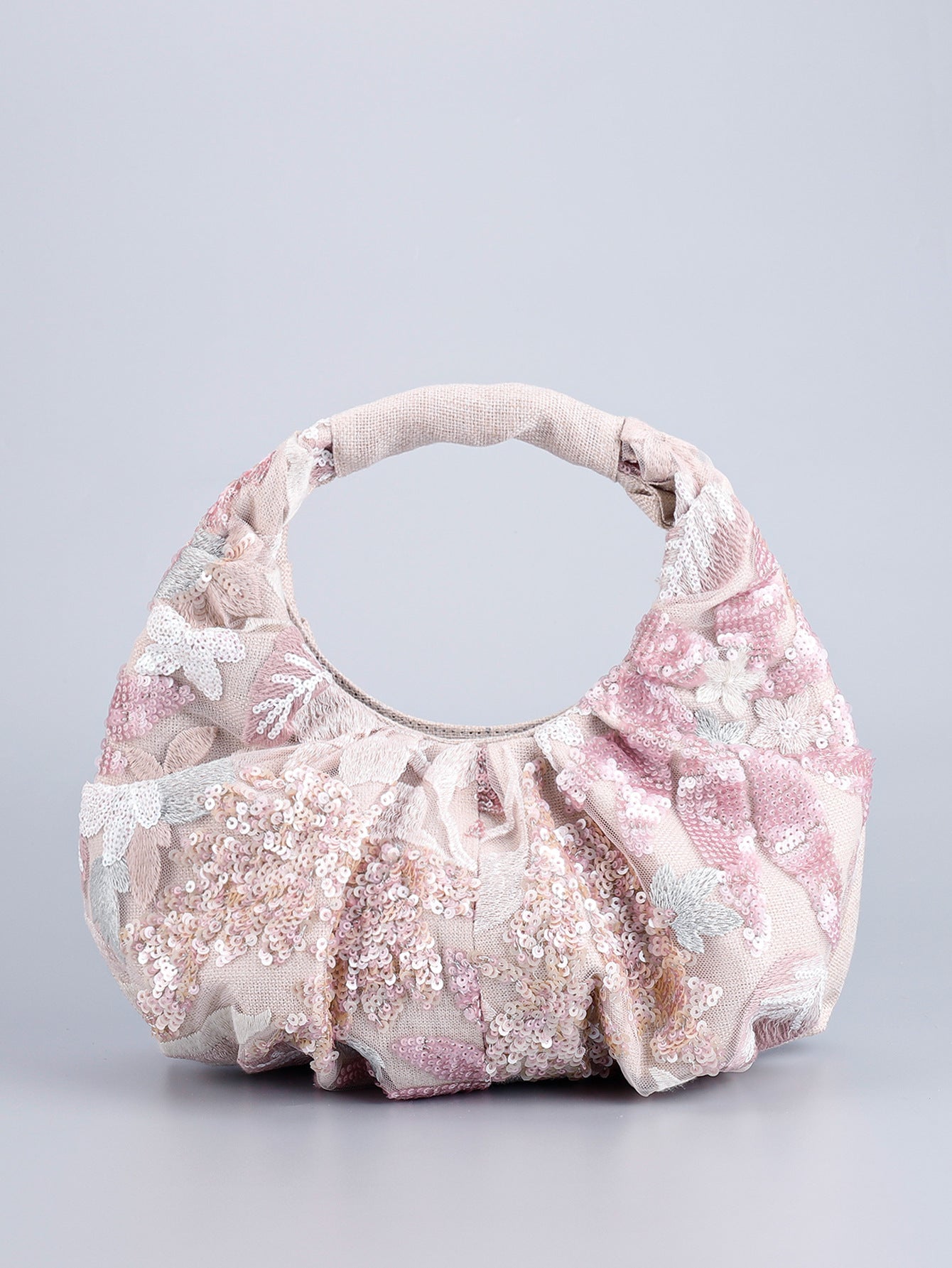Women's Niche Sequin Fashion High-grade Embroidery Portable Handbags