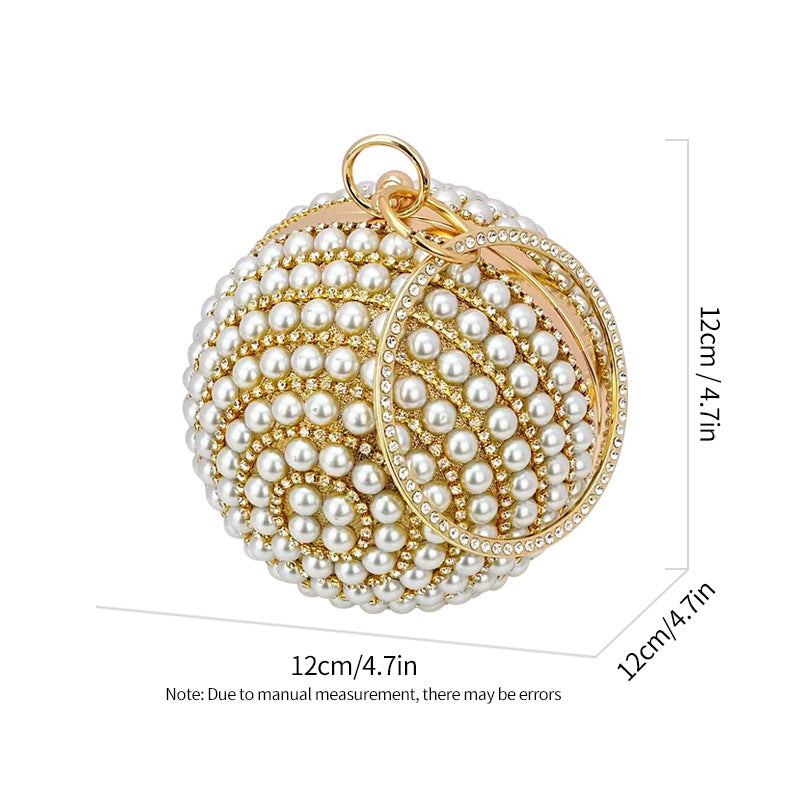Women's Banquet Pearl Pouch Diamonds Little Fairy Shoulder Bags
