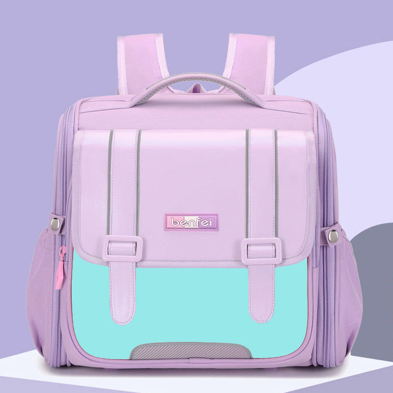 Men's & Children's & Horizontal Board One-piece Full Open Large Capacity Elementary School Students' Schoolbags