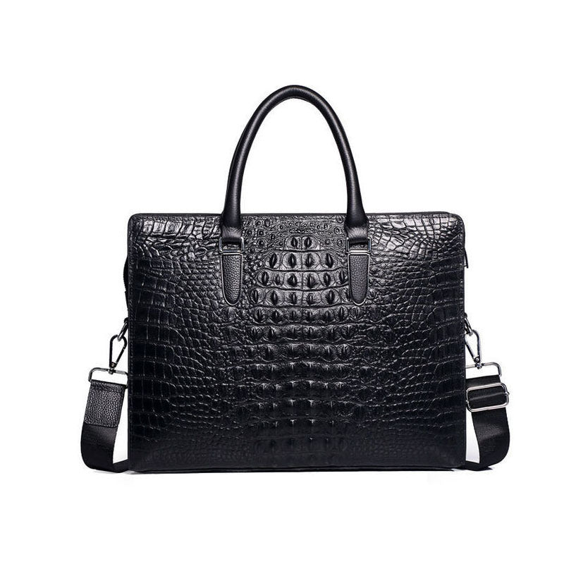 Men's Business Pure Leather Large Capacity Office Portable Men's Briefcases