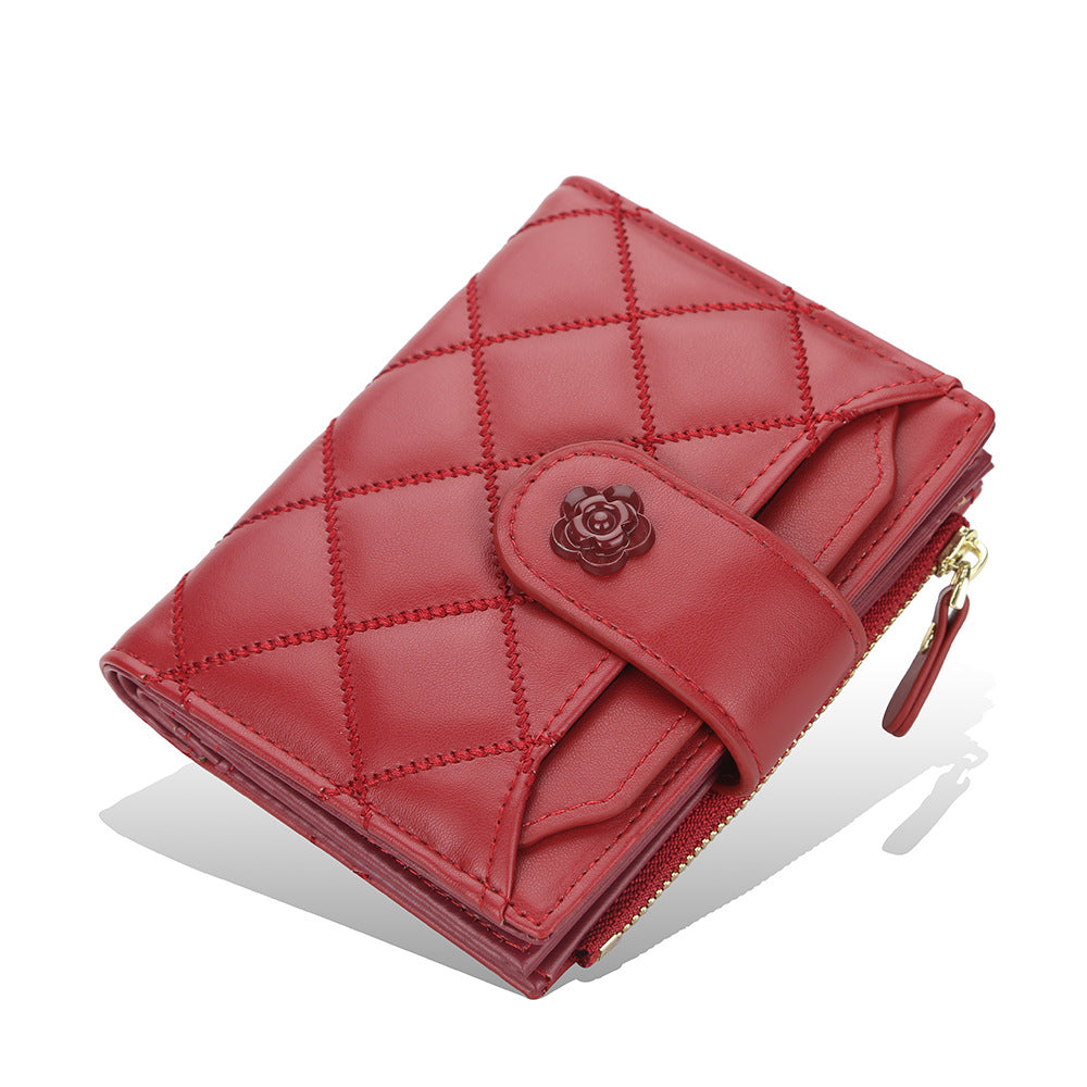 Women's Without Short Vertical Zipper For Card Holder