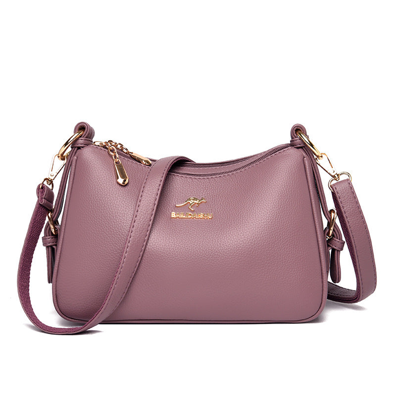 Women's Creative Retro Mother Soft Leather Crossbody Bags